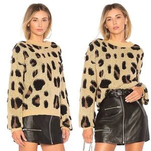 NWT House of Harlow Lawrence leopard sweater - SIZE XS